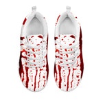 Dripping Blood Print White Sneakers