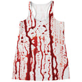Dripping Blood Print Women's Racerback Tank Top