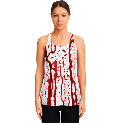 Dripping Blood Print Women's Racerback Tank Top