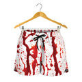 Dripping Blood Print Women's Shorts