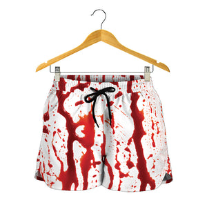 Dripping Blood Print Women's Shorts