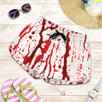 Dripping Blood Print Women's Shorts