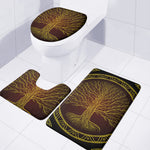 Druidic Yggdrasil Tree Print 3 Piece Bath Mat Set