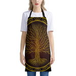 Druidic Yggdrasil Tree Print Apron