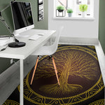 Druidic Yggdrasil Tree Print Area Rug