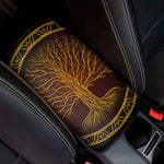 Druidic Yggdrasil Tree Print Car Center Console Cover