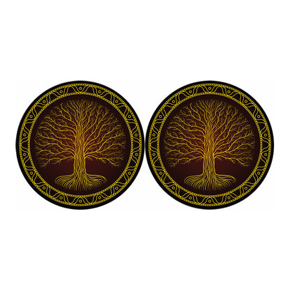 Druidic Yggdrasil Tree Print Car Coasters