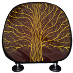 Druidic Yggdrasil Tree Print Car Headrest Covers