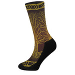 Druidic Yggdrasil Tree Print Crew Socks