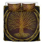 Druidic Yggdrasil Tree Print Duvet Cover Bedding Set