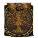 Druidic Yggdrasil Tree Print Duvet Cover Bedding Set