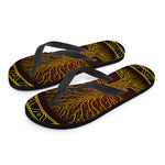 Druidic Yggdrasil Tree Print Flip Flops