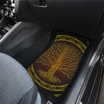 Druidic Yggdrasil Tree Print Front and Back Car Floor Mats