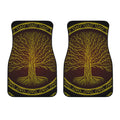 Druidic Yggdrasil Tree Print Front Car Floor Mats