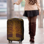 Druidic Yggdrasil Tree Print Luggage Cover
