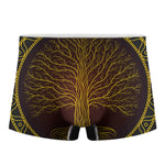 Druidic Yggdrasil Tree Print Men's Boxer Briefs