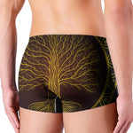 Druidic Yggdrasil Tree Print Men's Boxer Briefs
