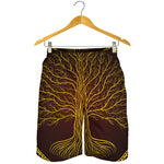 Druidic Yggdrasil Tree Print Men's Shorts