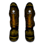 Druidic Yggdrasil Tree Print Muay Thai Shin Guard