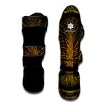 Druidic Yggdrasil Tree Print Muay Thai Shin Guard