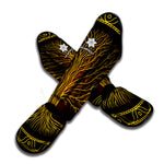 Druidic Yggdrasil Tree Print Muay Thai Shin Guard