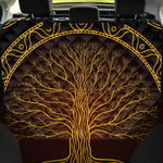 Druidic Yggdrasil Tree Print Pet Car Back Seat Cover