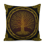 Druidic Yggdrasil Tree Print Pillow Cover