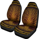 Druidic Yggdrasil Tree Print Universal Fit Car Seat Covers