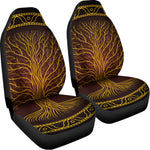 Druidic Yggdrasil Tree Print Universal Fit Car Seat Covers