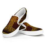 Druidic Yggdrasil Tree Print White Slip On Shoes