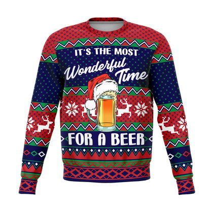 It's The Most Wonderful Time For A Beer Ugly Christmas Sweater