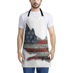 Eagle American Flag Print Apron