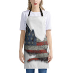Eagle American Flag Print Apron
