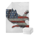 Eagle American Flag Print Blanket