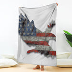 Eagle American Flag Print Blanket