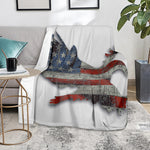 Eagle American Flag Print Blanket
