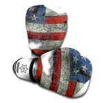 Eagle American Flag Print Boxing Gloves