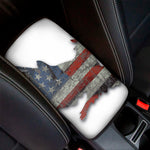 Eagle American Flag Print Car Center Console Cover