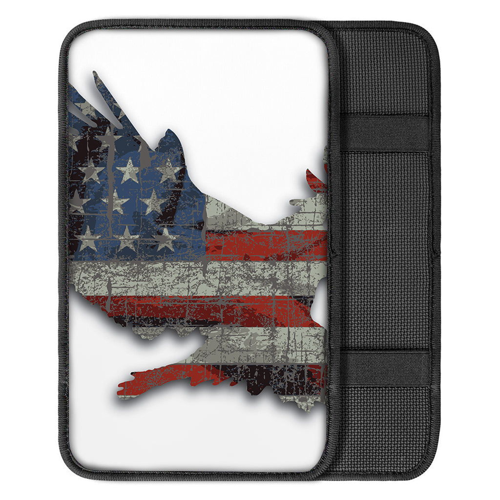 Eagle American Flag Print Car Center Console Cover