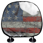 Eagle American Flag Print Car Headrest Covers