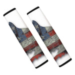 Eagle American Flag Print Car Seat Belt Covers