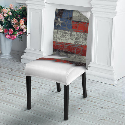 Eagle American Flag Print Dining Chair Slipcover