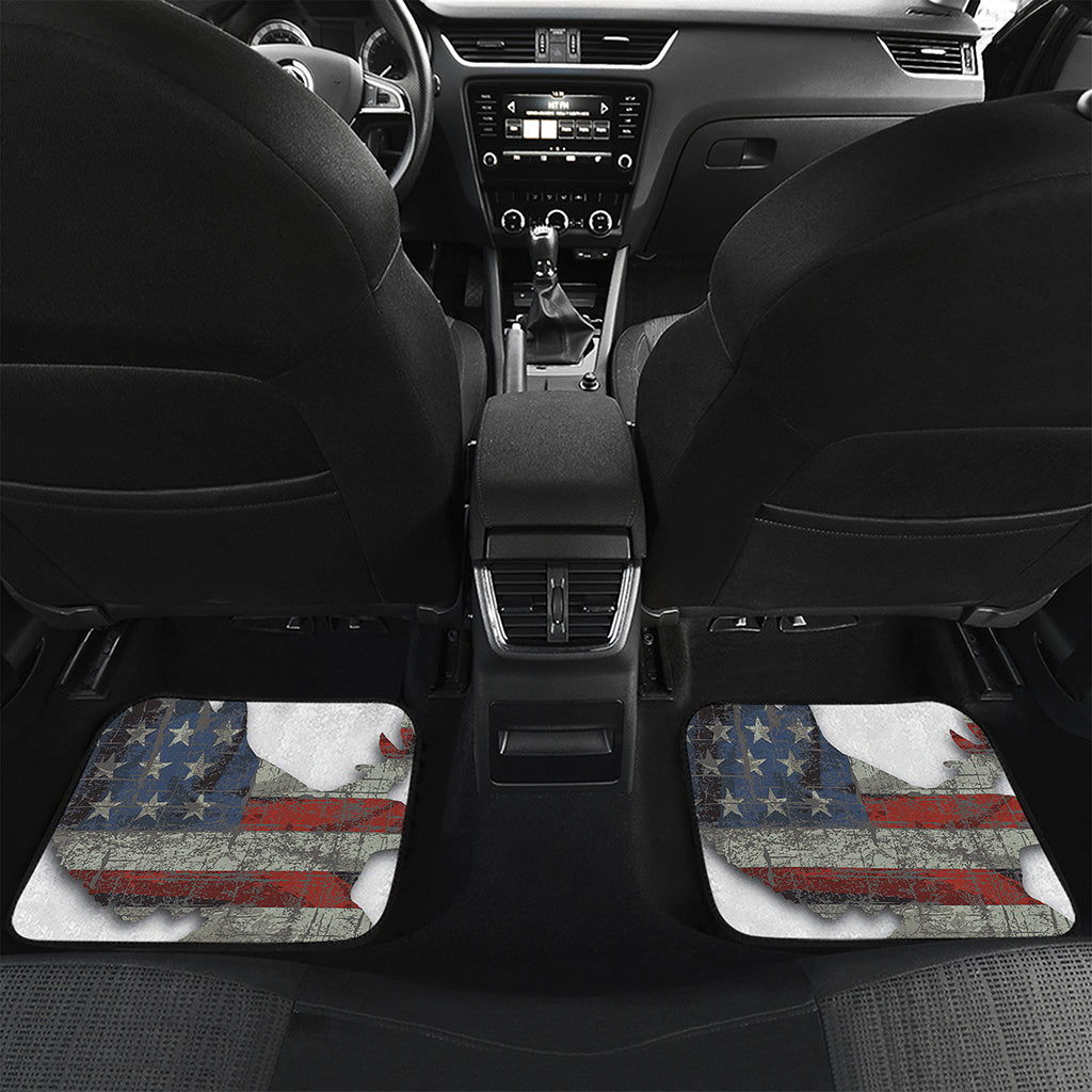 Eagle American Flag Print Front and Back Car Floor Mats