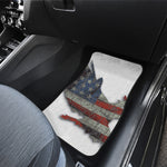 Eagle American Flag Print Front Car Floor Mats