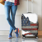 Eagle American Flag Print Luggage Cover