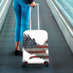 Eagle American Flag Print Luggage Cover