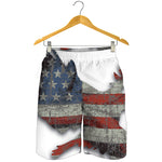 Eagle American Flag Print Men's Shorts