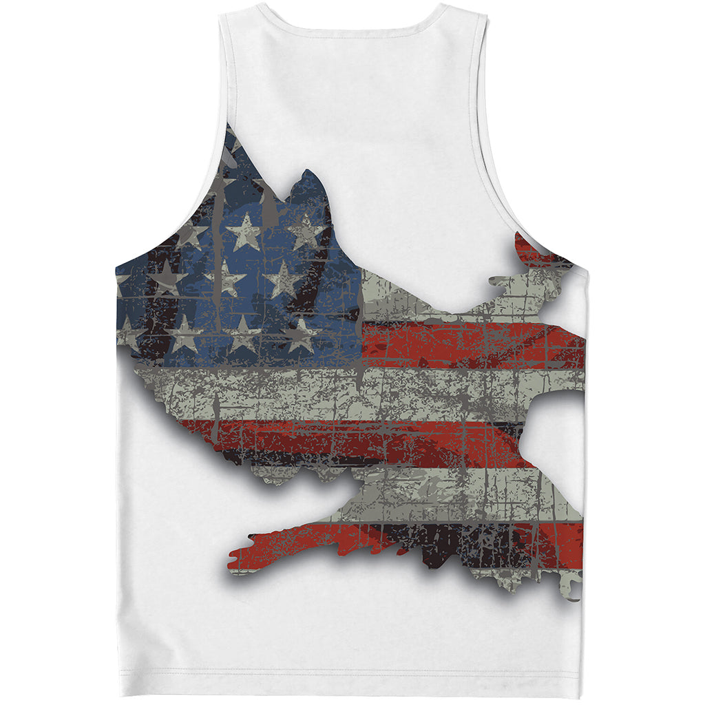 Eagle American Flag Print Men's Tank Top