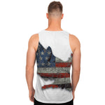 Eagle American Flag Print Men's Tank Top