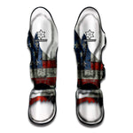 Eagle American Flag Print Muay Thai Shin Guard